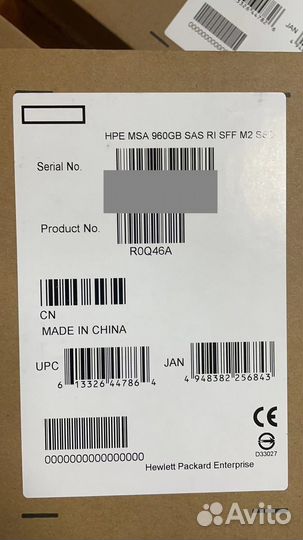 Жесткий диск HP 960GB SSD MSA R0Q46A P13236-001