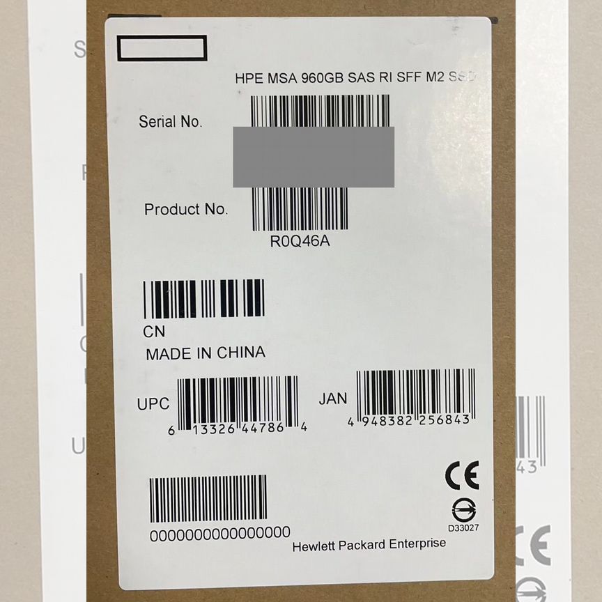 [R0Q46A] Жесткий Диск Hp 960gb Ssd Msa R0q46a P13236-001