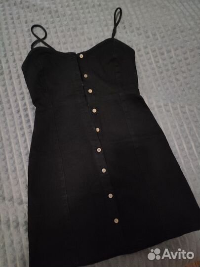 Джинсовый сарафан платье