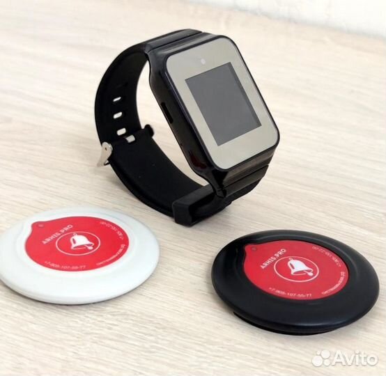 Кнопка вызова перосонала, официанта, часы пейджер