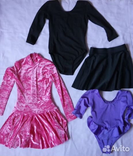 Купальник для худ. гим. (черный продан)