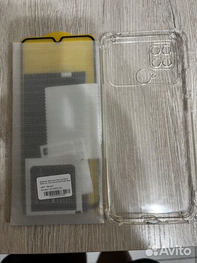 Чехол на Poco c40 новый + защитное стекло