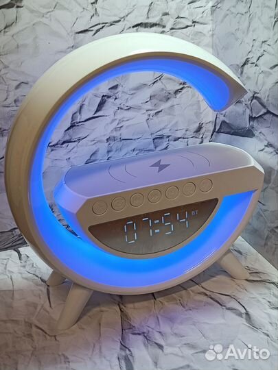 Лампа 3в1/ Часы/ Колонка/ Зарядник