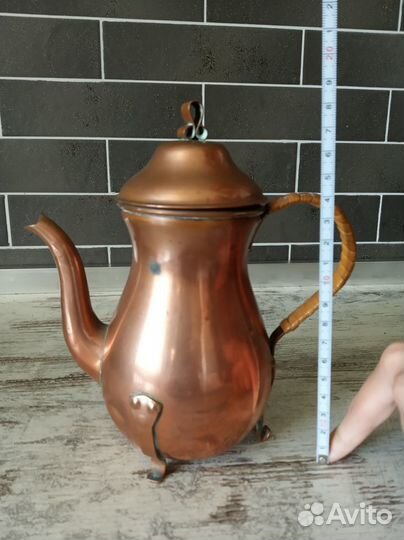Набор для чая/кофе, чайник, латунь