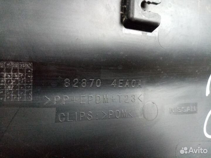 Молдинг задней правой двери Nissan Qashqai 2 (J11)