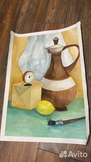 Картина гуашью на А2