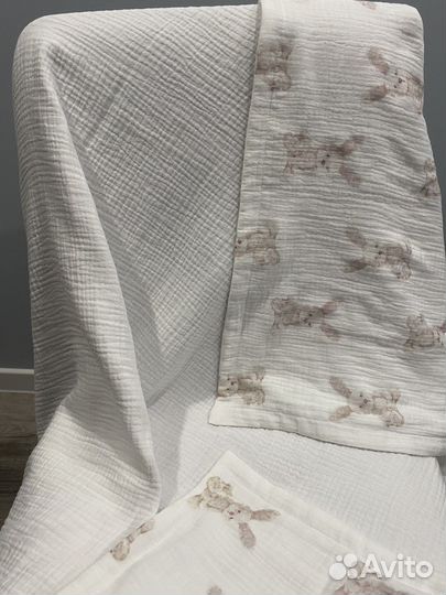 Плед из муслина новый