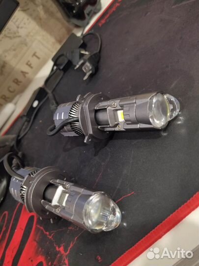 Диодные лампы h4 с линзой