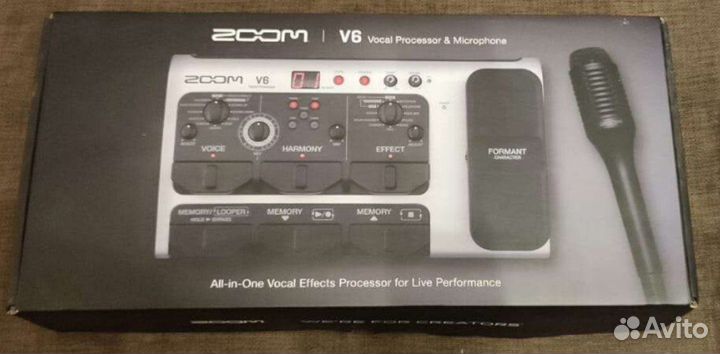 Zoom V6 вокальный процессор с микрофоном