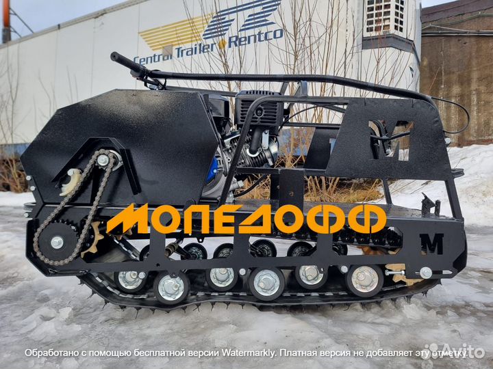 Мотобуксировщик Мужик м500 15 new + сани