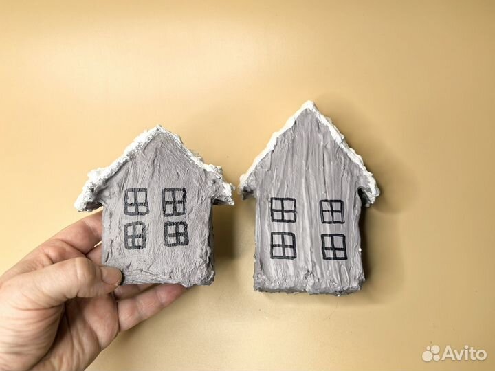 Домики из гипса
