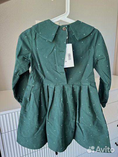 Красивое и теплое платье для девочки 110