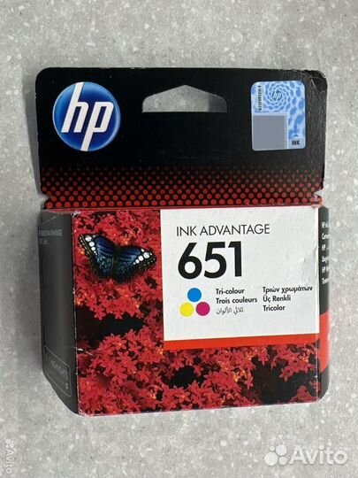 Цветной многоцветный картридж hp 651. HP651. OJ202