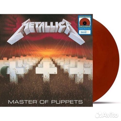 Metallica - Master of Puppets (красный винил, США)