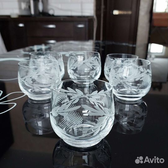 Хрустальные рюмки, 6 см