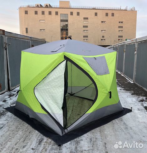 Зимняя палатка куб трехслойная 210х210