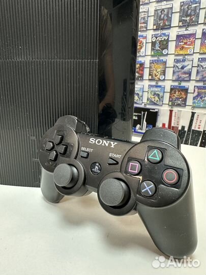 PlayStation 3 Super Slim 500gb + 38 игр (прошитая)