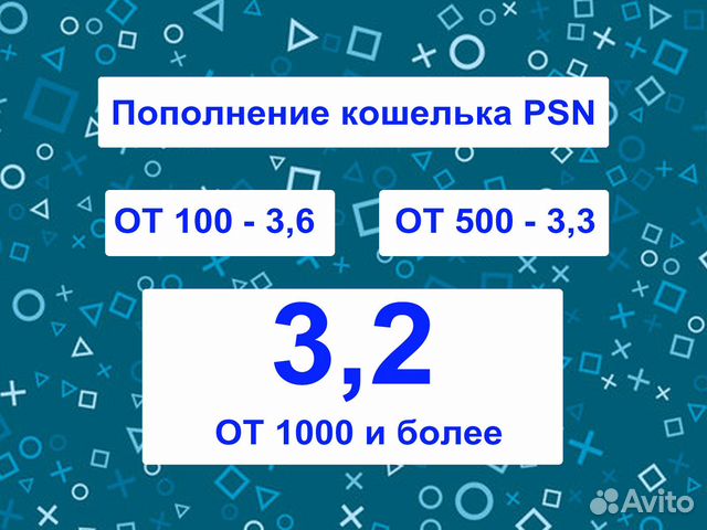 Карты пополнения PSN Турция Украина купить в Москве | Электроника | Авито