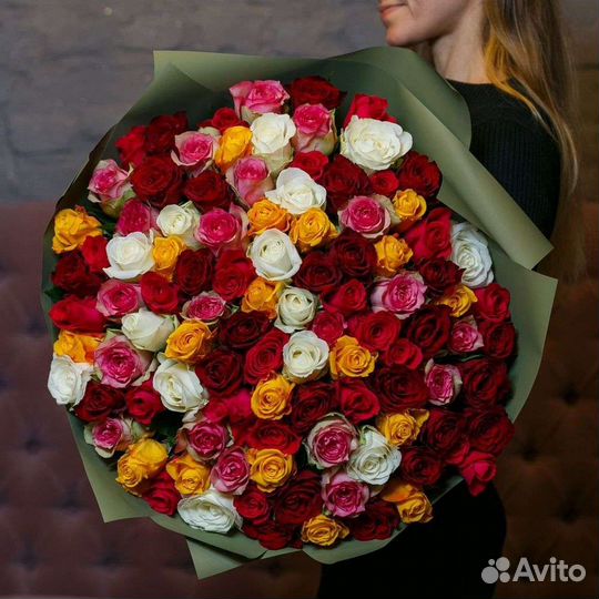 Букет 101 роза микс