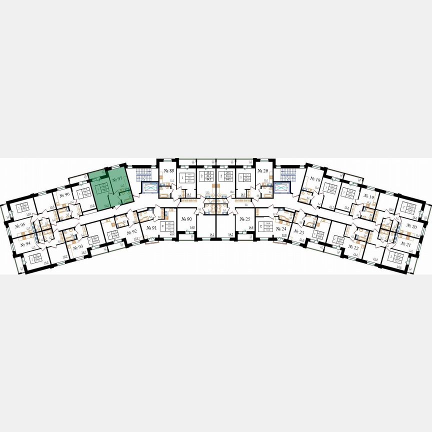 1-к. квартира, 40,6 м², 3/8 эт.