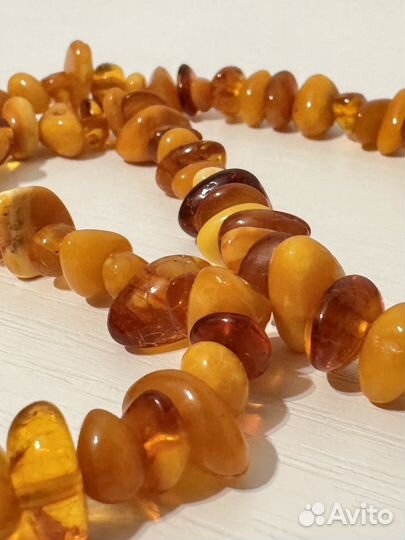 Винтажные Бусы из натурального Янтаря СССР