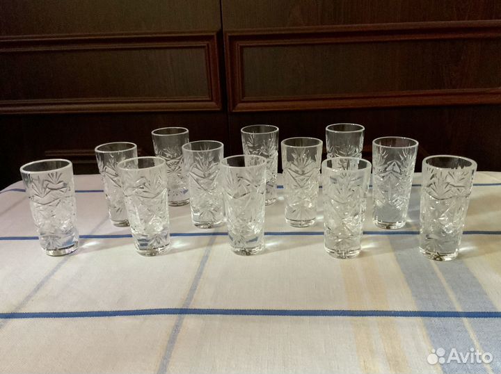 Стопки Рюмка Хрусталь СССР. Винтаж. новые