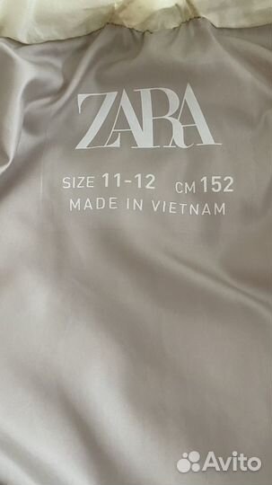 Куртка zara 152 для девочки