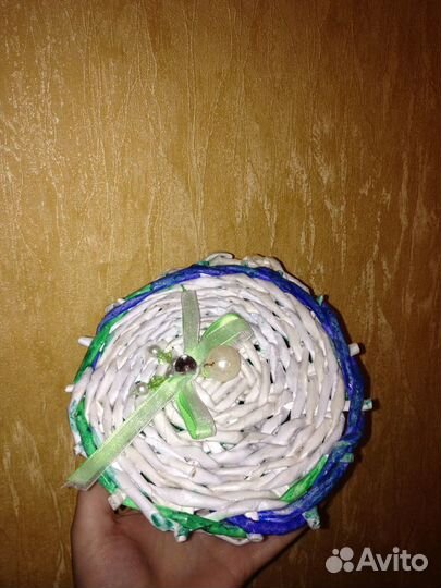 Плетенные корзинки и бумажная лоза в наличии