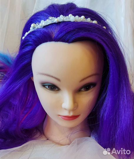 Ободок. См.фото (изумруд, синий, белый, лососевый)