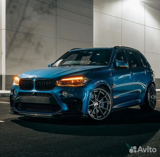 Губа на передний бампер х5 f15/f85