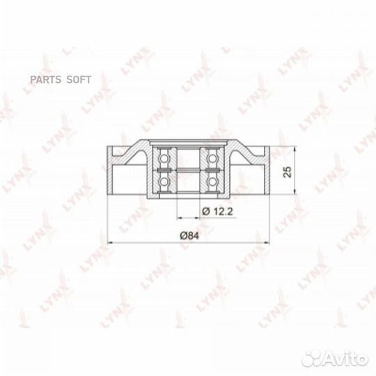 Lynxauto PB5018 Ролик натяжной приводного ремня