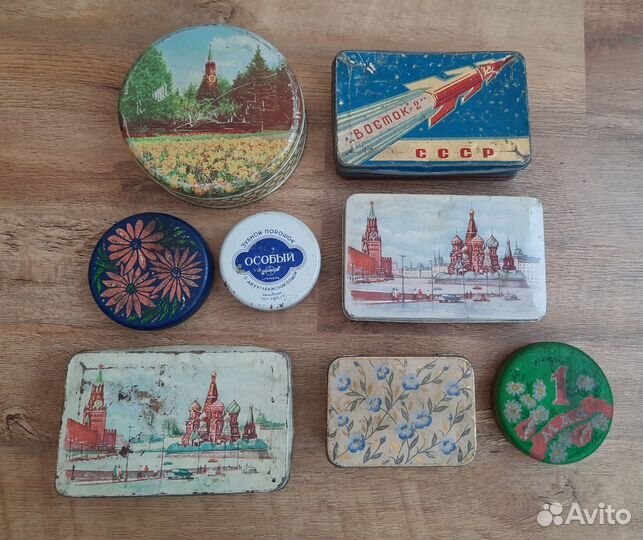 Коробки жесть винтаж СССР
