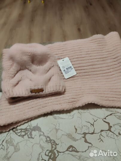 Шапка и снуд зима жен