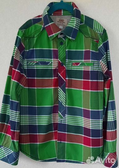 Клетчатая рубашка на мальчика размер:140
