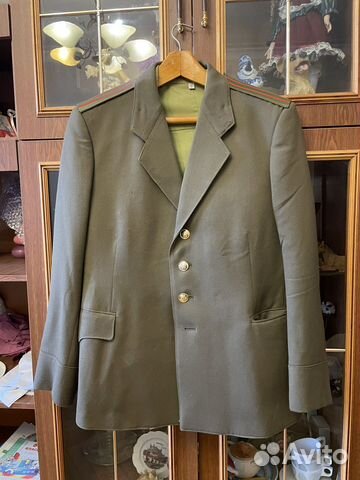 Военная форма СССР 75 года пиджак и рубашка 48-50