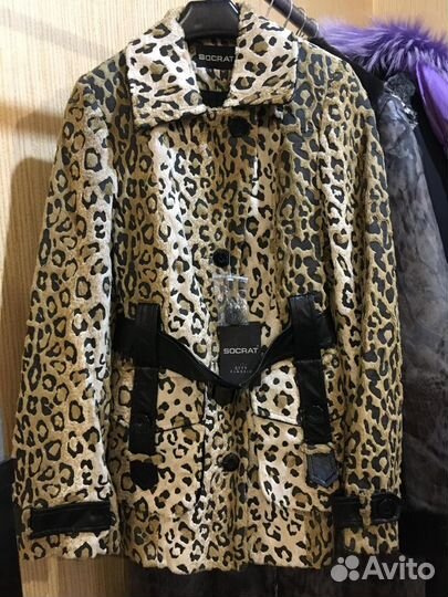 Куртка женская р.42 44 новая цвет леопард