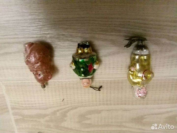 Старые елочные игрушки СССР