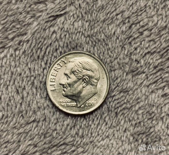 Монета liberty one dime