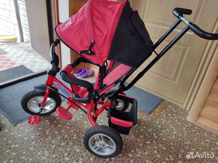 Велосипед коляска с ручкой