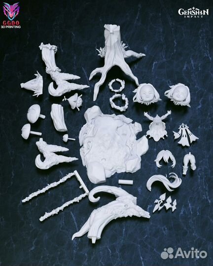 Фигурка Чибик Нахида Nahida chibi Genshin Impact