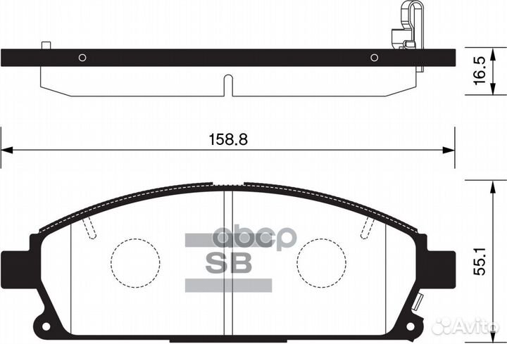 Колодки торм.дисковые Hi-Q nissan pathfinder 96