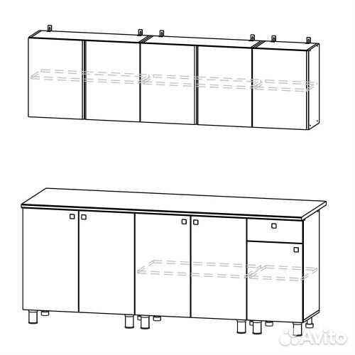 Кухонный гарнитур 2м готовое решение