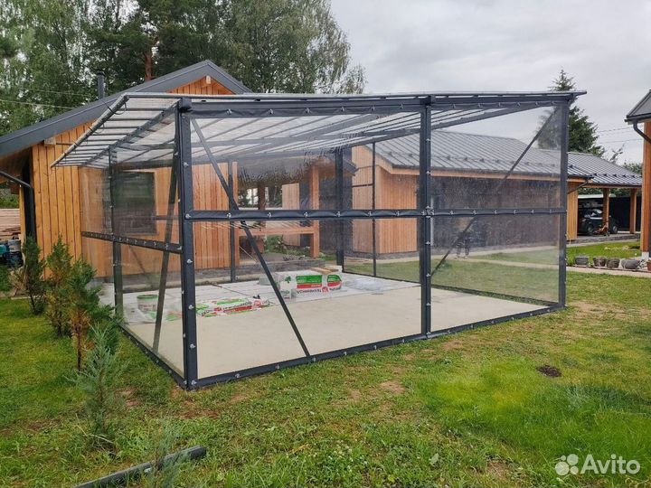 Мягкие окна на беседку