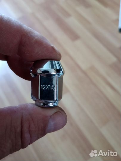 Гайка колесная м12 1.5 ключ 19