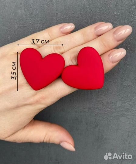 Матовые сердечки гвоздики