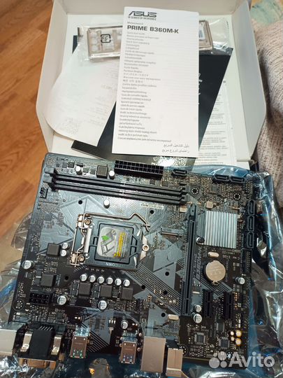 Материнская плата 1151, Asus prime b360m-k