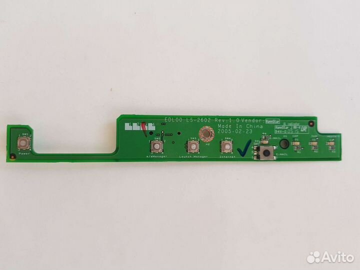 Плата кнопки включения EDL00 LS-2602 Acer 4150