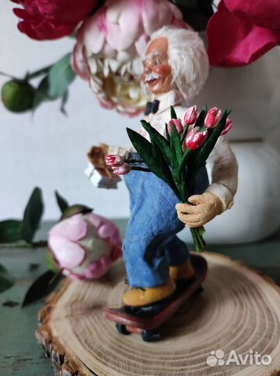 Ватная елочная игрушка 