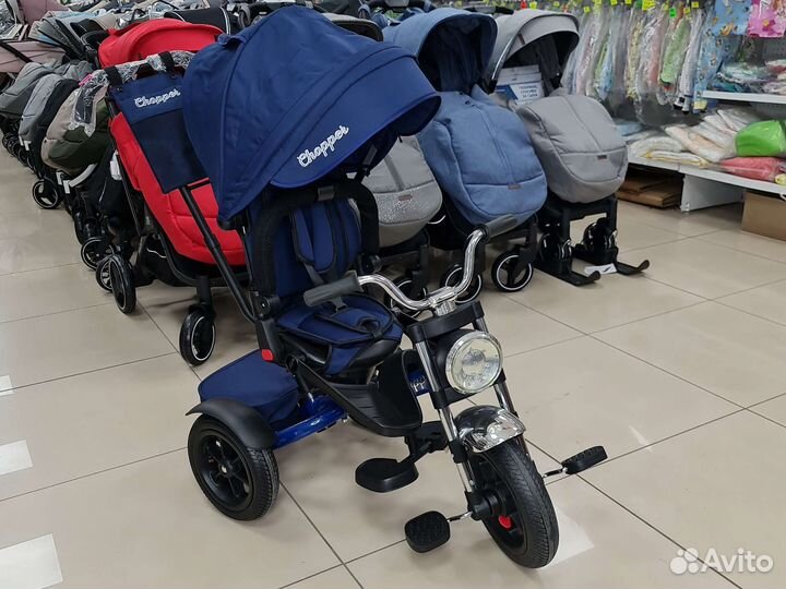 Велосипед с родительской ручкой управления