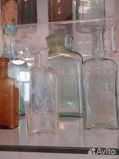 Старинная аптекарская склянка 60-е г. г. хiх в
